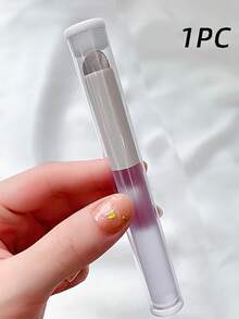 klimonla 1件淺灰色透明光暈漸層美甲矽膠刷，便攜式多功能可重複使用美甲刷、唇刷，夏季美甲暈染專用工具 - 淺灰色 - 查看 9