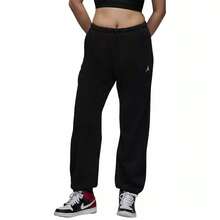 Nike Women's Jordan Loose-Fit Cuffed Training Pants - Black - View 1