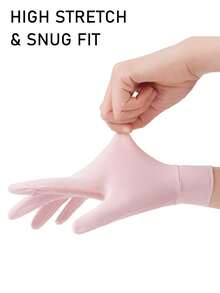 EIGIIS Ice Silk Sun Protection Gloves UV Protection Anti-Slip Touchscreen Driving Gloves Suitable For Cycling, Horse Riding, Golf, Hiking - Solid Color - View 5