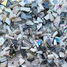 120g Mixed Color Asymmetric Trapezoid Glass Mosaic Tiles, Handmade DIY Mosaic Craft Supplies For Picture, Vase And Home Decor - A - View 13