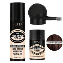 Goiple 15g Hair Fiber Set, Includes Hair Fiber And Styling Spray, Styling Spray Can Lock Fibers, Enhance Bonding Between Fibers And Thin Hair, Suitable For Sparse Hair, Instant Thickening And Volumizing, Styling Hair Powder - Multicolor - View 14