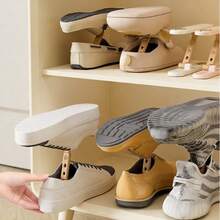 1pc Home Aromatherapy Telescopic Shoe Rack, 3-Level Height Adjustable, Deodorizing & Fragrant, Double Storage, Easy Access, Home Shoe Cabinet Organizer, Suitable For All Shoes, Essential Home Storage Item - View 5