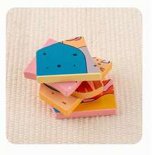 Children's Wooden Early Education Creative 3D Puzzle Board Ocean Animal Assembly Blocks Educational Fun Toy - Multicolor - View 6