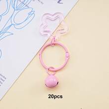 20Pcs Colorful Pentagram Bell Charms, Mini Star Bell Pendants For DIY Keychain, Bag Backpack Earphone Case Jewelry Making Supplies - Small Bell Keychain - View 12