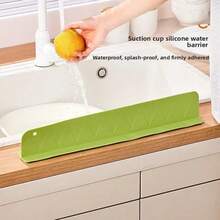 YITAPE 1pc Kitchen Sink Splash Guard, Silicone Material, Strong Suction Cup Design, Anti-Slip Countertop Protector, One-Piece Design, Suitable For Standard Sinks, Prevents Water Splashing, Keeps Countertop Clean, Suitable For Home Kitchen Or Restaurant, Durable Modern Kitchen Supplies, Black, Kitchen Accessories, Kitchen, Home Decor, Kitchen Utensils, Gadgets, Bathroom Accessories, Kitchen Storage, Home Kitchen Accessories, Sink Strainer, Faucet Accessories, Kitchen Storage - A - View 5