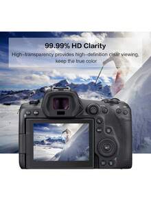 3 Packs 9H Tempered Glass Screen Protector For Digital Cameras, HD Clear Anti-Scratch Anti-Fingerprint Protective Film, Compatible With EOS R50/R5 II/R6 II/R7/R8/R10 & PowerShot G7X Mark Ll/G7X3 Series - View 5