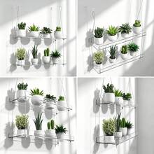 Clear Acrylic Window Plant Shelf 2-Tier, Hanging Floating Shelves For Room Aesthetic Decor, Indoor Plant Display Stand - 2nd Floor - View 6
