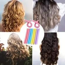 Random Color Soft Heatless Curling Iron Set - Curved Twisted Curling Wand, Easily Create Soft Bouncy Curls, Easy To Style Hair Tool - A - View 7