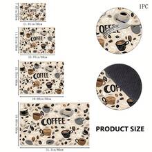 1pc Colorful Plaid Print Diatomaceous Earth Absorbent Drying Mat, Kitchen Countertop Water-Absorbing Mat, Coffee Machine Mat, Pour-Over Coffee Pot Mat, Dish & Cup Draining Mat, Non-Slip Backing Kitchen Mat, Dining Table Mat, Washing Machine Mat, Home Kitchen Dining Table Coffee Shop Bar Decor Mat, Holiday Party Housewarming Gift - Multicolor - View 6