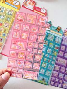 Drop Block Seal 3D Acrylic Square Stickers Cute Cartoon Cat Dog Rabbit Animal Mini Building Block Decorative Stickers For Planner Scrapbook Phone Case DIY Handmade Stationery - Color - View 7