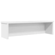 vidaXL Étagère de cuisine empilable, noire, 50 x 15 x 16 cm, en bois, étagère de rangement pour la cuisine, porte-épices, étagère, organisateur de cuisine - Blanc - Voir 2