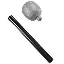 Glamorous Shiny Microphone Prop, Silver And Gold Plastic Singing Microphone, Suitable For Pop Star Role Play, Disco Stage Party, Halloween Costume Gift - Multicolor - View 2