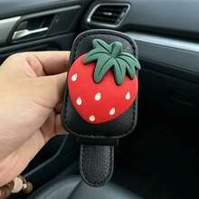 1個甜美草莓汽車配件 時尚墨鏡夾附卡槽 可愛車內收納夾 - 草莓 - 查看 8