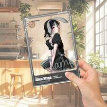 Mercancía de Colaboración del Café del 3er Aniversario de Alien Stage: Llavero de Foto de Tarjeta Acrílica Transparente Suamizi - B - Ver 3