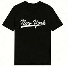 Za Unisex T-Shirt 100% Cotton Regular Fit With Graphic Print, Short Sleeve, Casual Style, Summer Streetwear, Urban Style, Printed Top, Vintage Fashion, Soft And Breathable. - 巧克力棕 - 查看 2