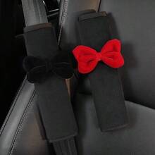 1 Stück/2 Stücke Auto-Sicherheitsgurt-Schleife Plüsch-Schulterpolster, Anti-Scheuer-Nacken-Sicherheitsgurt-Überzug, Damen-Auto-Accessoires - A - View 6