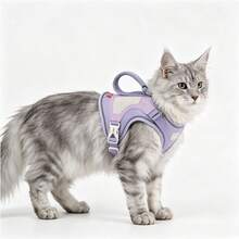 New Cat Tactical Harness Pet Tactical Vest With Soft Handle, Hook And Loop For DIY Patches, Anti-Lost Harness, Soft Mesh Adjustable Pet Vest Harness With Reflective Strip, Suitable For Large Cats And Small Dogs - Multicolor - View 6