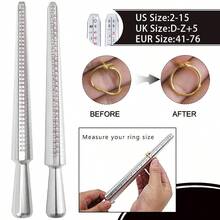 KLONKEE Ring Size Measurement Tool Set, Finger Size Measuring Gauge With Ring Sizer Mandrel, Metal Ring Size Measuring Tool Kit US Size 1-13 Jewelry Size Measurement Set For Ring Repair And Measurement Ring Size Measuring Tool Kit - Multicolor - View 5