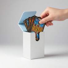Magnetic Lid Tarot Card Storage Box, Trading Card Deck Box, Tarot Card Storage Box, Tarot Card Box, Poker Card Accessories - Multicolor - View 6