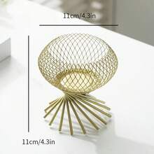 1pc Gold Wrought Iron Candle Holder With Matching Tongs, Desktop Candle Base Decor, Suitable For Halloween, Christmas, Wedding, Celebration, Bar, Restaurant Atmosphere Decoration, Indoor Home Dining Table Centerpiece, Birthday, Holiday, Housewarming Gift - Multicolor - View 14