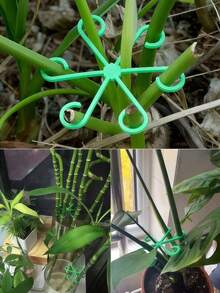 4pcs/1set Plant Stem Support Clips, Suitable For Indoor Potted Plants, Home Garden, Botanical Garden, Park, School Campus, Cafe, Restaurant, Office, Etc. - Multicolor - View 5
