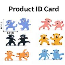 Puppy Stacking Balance Blocks Educational Puzzle Toy Wooden Stacking Tower For Kids - 彩色 - 查看 3