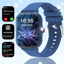 Reloj inteligente unisex, notificación de mensajes, reproducción de música, contestar llamadas - Multicolor - Ver 2