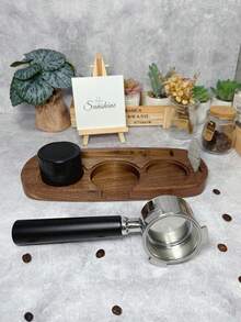 51mm Espresso Portafilter Handle, Black Cylindrical Handle, Compatible With Stainless Steel Filter Basket Handle, Barista Accessory - Black - View 4