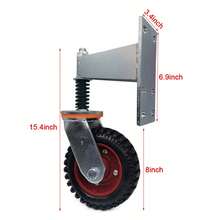 8 Inch Heavy Duty Spring Loaded Gate Caster Gate Wheel For Metal Gates Wooden Gates - 8" - View 2