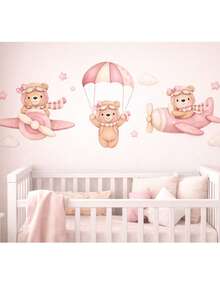 Pink Aviator Teddy Bear Decorative Kit - 粉紅色泰迪熊 - 查看 5