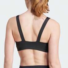Adidas 女款高強度運動健身瑜伽內衣 - 黑色 - 查看 2