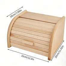 Wooden Style Bread Storage Box, Can Be Used To Store Bread. Made Of Breathable Wooden Material, It Can Keep Bread Fresh And Convenient To Store, Especially Suitable - View 11