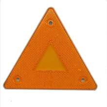 Triangular Reflective Warning Sign, Red Parking Warning Sign, Rear Reflective Truck Plate - A - View 9