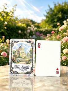 Personalized Custom Text Playing Cards Set (54 Cards) - Victorian Art Playing Cards, Customizable With Family Name And Text, Comes With Elegant Metal Tin Gift Box, Suitable For Family Gatherings, Weddings, Anniversaries And Holidays, Ideal Gift For Couples, Parents, Friends - Multicolor - View 12