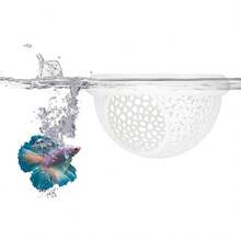 Aquarium Floating Betta Fish Skin, Betta Or Shrimp Feeder, Caves And Hammocks, Small Fish Feeding Ring, Aquarium Hidden Feeding Decor Accessories - A - View 9