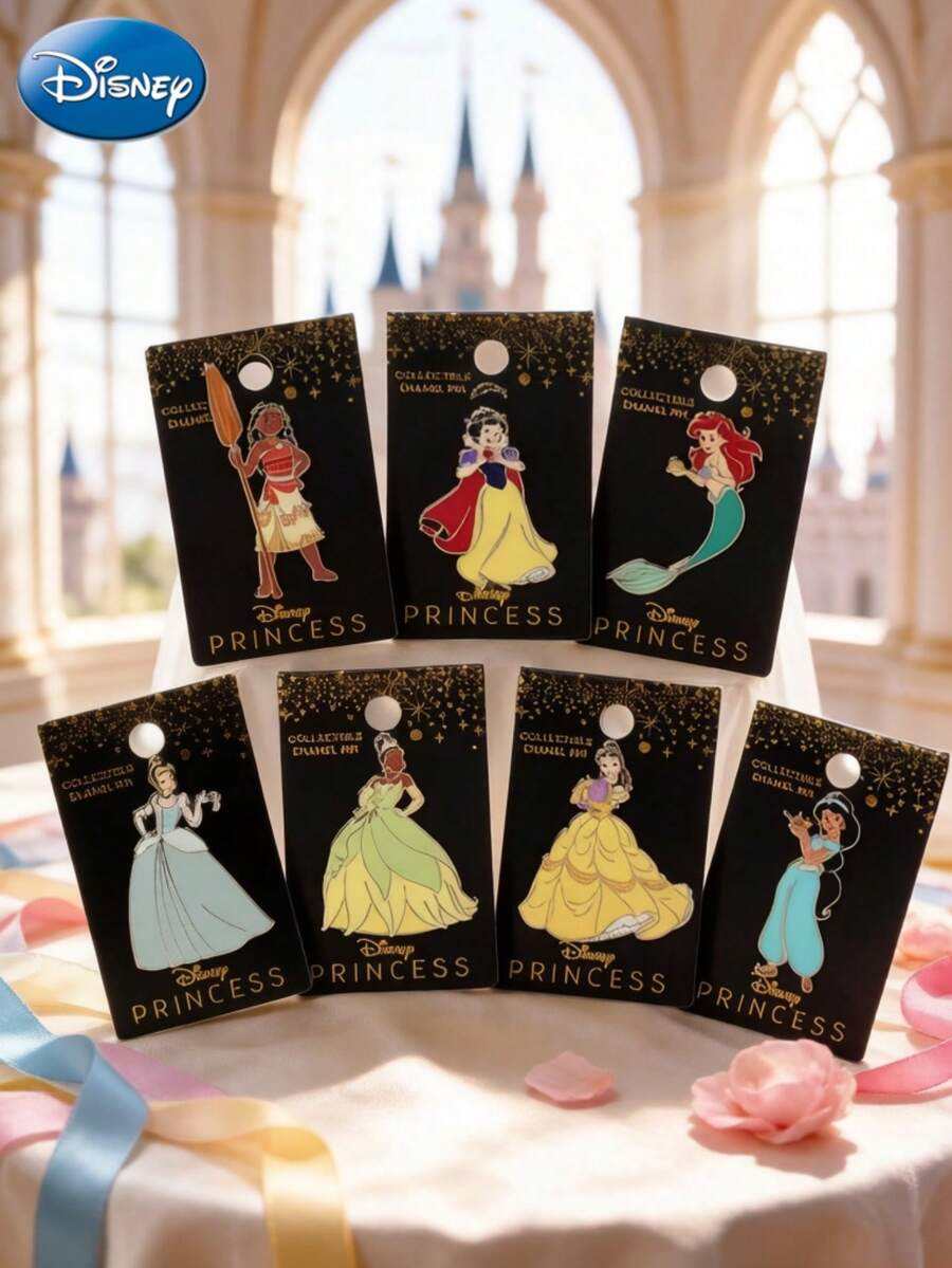 Disney دبوس معدني مرصع بالمينا من ديزني مرخص رسميًا بتصميم الأشرار، الملكة الشريرة وأورسولا، بروش ديكور للملابس وحقيبة الظهر، هدية عيد ميلاد لعشاق ديزني، 1 قطعة - متعدد الألوان 2 - مشاهدة 1