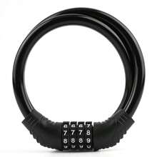Modern Portable Bicycle Combination Lock, High Flexibility Steel Cable Ring Lock, 4-Digit Combination Cable Lock, Suitable For City Commuting, Campus, Daily Riding, Travel, Back To School Season, Outdoor Bicycle Equipment - Multicolor - View 14