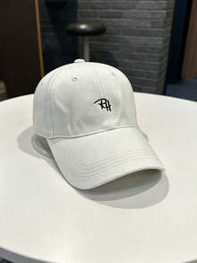 1件字母刺繡棒球帽，中性休閒遮陽帽，可調節，嘻哈街頭風 - A - 查看 13