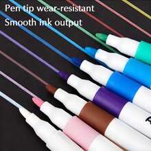 1 Box Acrylic Art Markers, For Art Painting Acrylic Marker Pen, Waterproof & Quick-Dry, Perfect For Student Graffiti,Teachers And School Use, Back To School - A - View 7