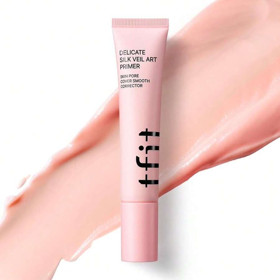 back to school TFIT デリケートシルクヴェールアートプライマー 30ml 毛穴カバー下地 毛穴消しゴム 韓国コスメ K-beauty 化粧下地 プライマー 美容液成分配合 77%天然由来 うるおい しっとり スベスベ肌 シルクのような滑らかテクスチャー ふんわりベール ソフトフォーカス トーンアップ 透明感 - 繊細なシルクベールアート入門 - チェックする 1