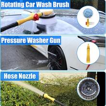 洗車刷拖把套組，可伸縮長柄雪尼爾微纖維刷，柔軟不刮傷清潔工具，適用於汽車、SUV、卡車、露營車、窗戶與居家清潔 - A - 查看 9