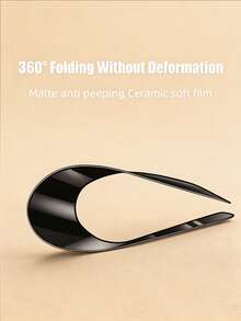 2PCS Matte Privacy Anti Peeping Ceramic Film Screen Protector Soft Film Compatible With Samsung Galaxy S26 S25 Compatible With Xiaomi 17 15C A7 Anti-Fingerprint, Scratch-Resistant, Bubble-Free Insctallation Privacy Protection [International Version, Non Local Version] - Black - View 11