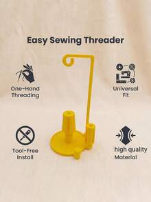 Sewing Machine Top-Mounted Thread Spool Holder - Vertical Large Spool Rack With Anti-Tangle Guide - Universal Accessory For Home Sewing Machines And Overlockers - Professional Sewing Studio Equipment - Multicolor - View 8