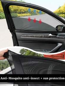 Car Mosquito Window Curtain, Car Sunshade Curtain, Car Window Mosquito Net, Car Window Sunshade Anti-UV Net, Front Windshield Sunshade Heat Insulation - Sunshade - View 8
