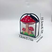 Cute Cartoon Red Mushroom Acrylic Desktop Tissue Box, Creative Napkin Holder Decoration For Home And Office - Multicolor - View 6