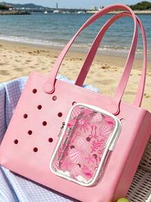 New Ocean Shell Pattern Bogg Beach Phone Bag (Includes Starfish & Shell Pattern) - Accessory, Phone Bag, Toiletry Bag; Essential For Travel And Outings, Can Be Used As Decorative Charm - Multicolor - View 5