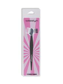 Misslyn -Eyebrow Trimmer, Eyebrow Trimmer, Sharp, Fits Eyebrow Shape, Non-Slip, Portable, Novice-Friendly, Eye Makeup, Eyebrows, Eyebrow Trimming, Eyebrow Shape, Three-Dimensional Eye Makeup, Students, Beginners, Wild Eyebrows - Black - View 6