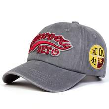 1件裝男士字母刺繡棒球帽，時尚運動帽，戶外可調節防曬休閒帽，適合春/秋季旅行、海灘、派對 - 彩色 - 查看 17
