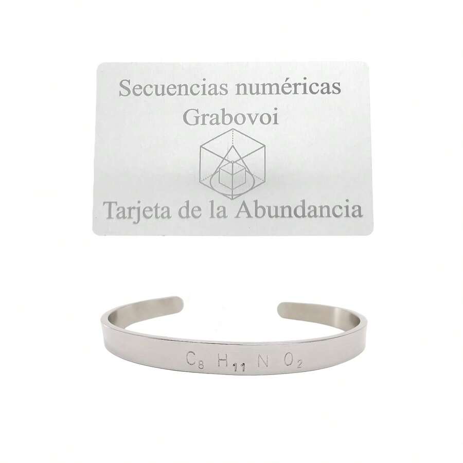 Abundance Card - Grabovoi Numerical Sequences - Abundance Activator - Grigori Grabovoi Technique - Elegantia Jewelry (1 Grabovoi Card) - 1張Grabovoi卡 + 1個幸福公式手環 - 查看 1