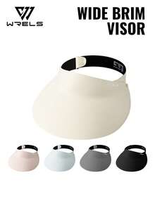 1pc WRELS Foldable Sun Hat, UV Protection, Travel Essential, Lightweight Open Top Design, Suitable For Cycling, Quick Dry - Visor - View 1